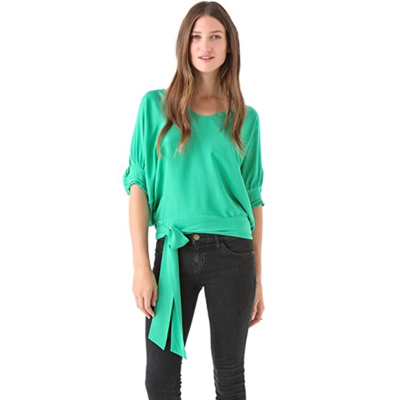 Diane Von Furstenberg Tops - DVF Edna Brown and White Blouse